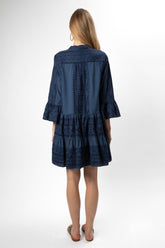 Vestido Kori Curto Azul/Azul